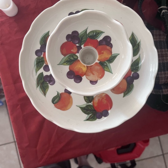 Fruit Design Three-Tiered Serving Tray - Picture 5 of 5